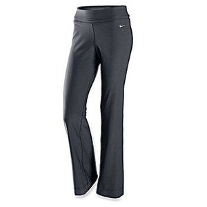 NIKE Dri-Fit Bootcut Workout Yoga Pants Size Large Charcoal Grey EUC